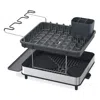 Joseph Joseph Excel Steel 2 Tier Dish Rack In Beige