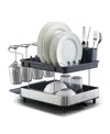 Joseph Joseph Excel Two-tier Dish Rack In Gray