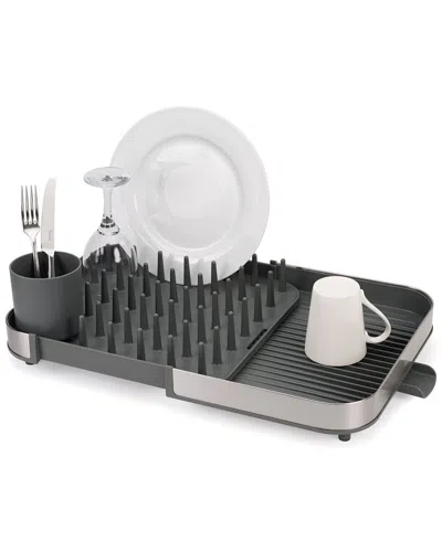 Joseph Joseph Expanding Steel Dish Rack In Gray