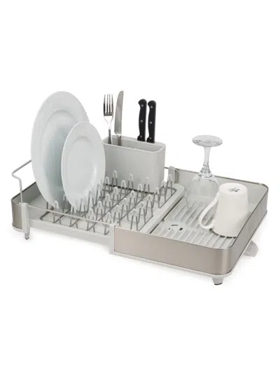 Joseph Joseph Extend Steel Dish Rack In Stone