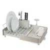 Joseph Joseph Extend Steel Expandable Dish Rack In Stone