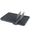 Joseph Joseph Flip-up Adjustable Draining Board In Black