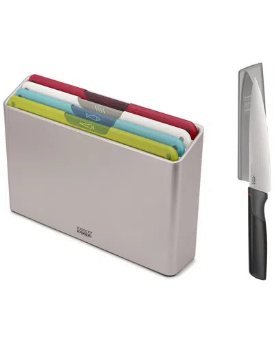 Joseph Joseph Folio Icon 4pc Cutting Board Set With Chef's Knife