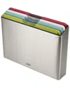 Joseph Joseph Folio Icon Steel 4-piece Chopping Board Set With Stainless-steel Storage Case