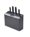 Joseph Joseph Folio Plus 8-piece Knife And Chopping Board Set In Graphite