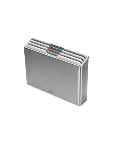 Joseph Joseph Folio Steel 4-pc. Cutting Board Set In Gray