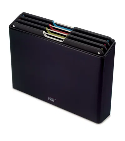 Joseph Joseph Folio Steel Chopping Board Set In Black