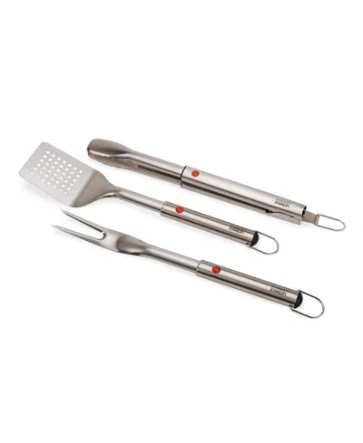 JOSEPH JOSEPH GRILLOUT 3-PIECE BBQ TURNER, TONGS AND FORK SET