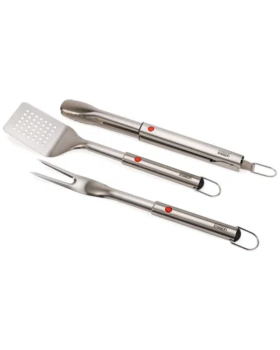 Joseph Joseph Grillout 3pc Bbq Turner In Silver