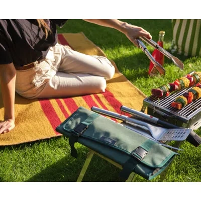 Joseph Joseph Grillout 4-piece Bbq Tool Set With Storage Case In Stainless Steel
