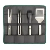 Joseph Joseph Grillout Bbq 5-pc. Kitchen Utensil Set With Storage Case In Silver