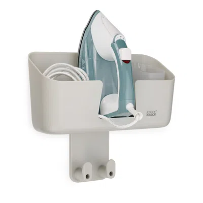 Joseph Joseph Ironhub Wall Mounted Iron Storage Caddy With Ironing Board Hook In White