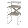 Joseph Joseph Level Adjustable Shoe Rack, Stores 4 Pairs In White