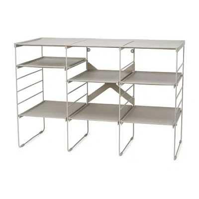 Joseph Joseph Level Plus Adjust Stackable 12-compartment 12-shelf Shoe Rack In Multi