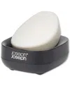 Joseph Joseph Matte Slim Compact Angled Soap Dish In Black