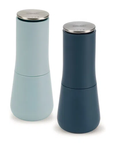 Joseph Joseph Milltop Non-spill Salt & Pepper Mill Set In Blue