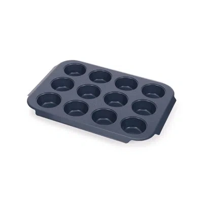 Joseph Joseph Nest Bake 12-cup Non-stick Muffin Pan With Easy Pull Handles In Blue