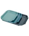 Joseph Joseph Nest Bake 3pc Non-stick Baking Tray Set In Blue