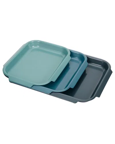 Joseph Joseph Nest Bake 3pc Non-stick Baking Tray Set In Multi