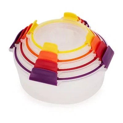 Joseph Joseph Nest Lock 8-pc. Round Food Storage Set In Multi