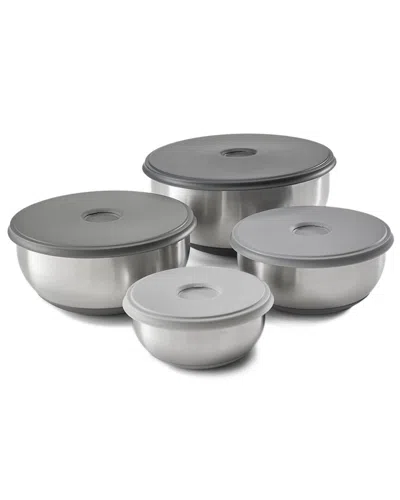 Joseph Joseph Nest Prep & Store 8pc Mixing Bowl Set In Silver