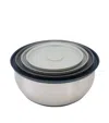 Joseph Joseph Nest Prep & Store Bowls In Steel