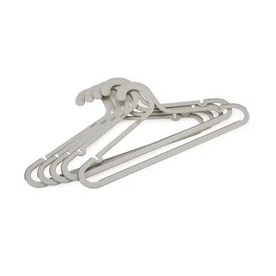Joseph Joseph Orderly Anti Tangle Clothes Hangers, 20 Pack In Gray