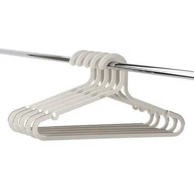 Joseph Joseph Orderly Anti-tangle Clothes Hangers, 20 Pack In Cream
