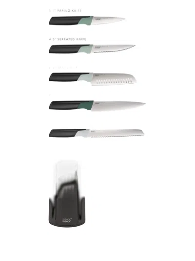 Joseph Joseph Rotating-block Knifes (set Of Five) In Black