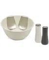 Joseph Joseph Serve It In Style Salad Bowl And Salt And Pepper Set In Grey
