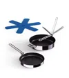 Joseph Joseph Set Of 2 Non-stick Space Frying Pans In Metallic