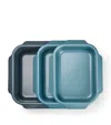 Joseph Joseph Set Of 3 Non-stick Nest Roasting Trays In Blue