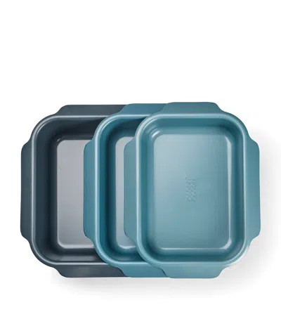 Joseph Joseph Set Of 3 Non-stick Nest Roasting Trays In Blue