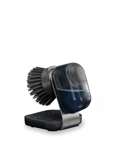 Joseph Joseph Sinktech Compact Soap Dispensing Washing Up Brush With Stand In Transparent