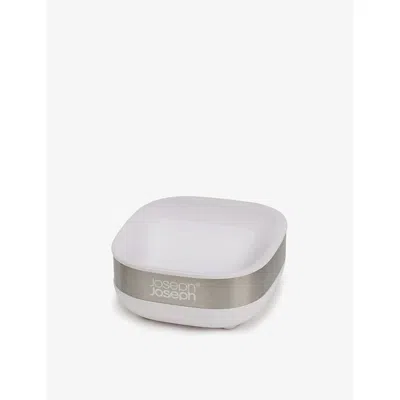 Joseph Joseph Slim Stainless-steel Soap Dish 8cm In Gray