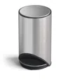 Joseph Joseph Arc 10 Liter Slimline Pedal Trash Can With Liner Pocket In Metallic