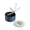 Joseph Joseph Space 2.9 Quart Saucepan And Lid In Dark Blue