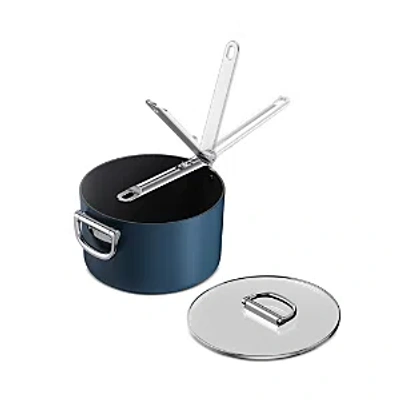 Joseph Joseph Space 5.4 Quart Saucepan And Lid In Blue