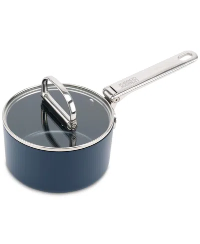 Joseph Joseph Space Ceramic Nonstick 1.4 Qt. Saucepan In Dark Blue