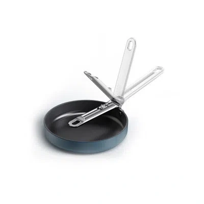 Joseph Joseph Space Ceramic Non-stick Frying Pan With Folding Handle In Blue