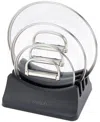 Joseph Joseph Space Cookware Pan Lid Storage Stand In Dark Blue