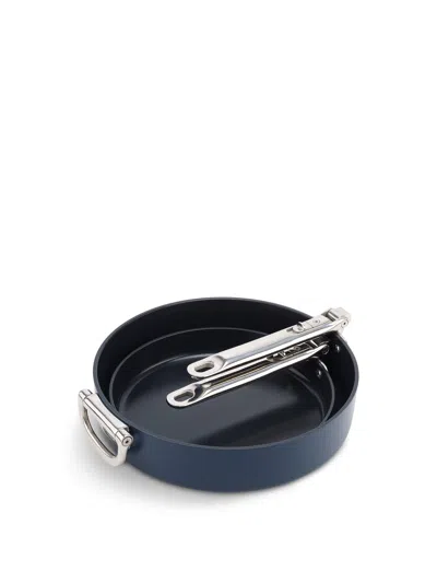 Joseph Joseph Space Non Stick 2 Piece Frying Pan Set In Midnight Blue