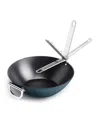 Joseph Joseph Space 12.5 Nonstick Wok In Blue