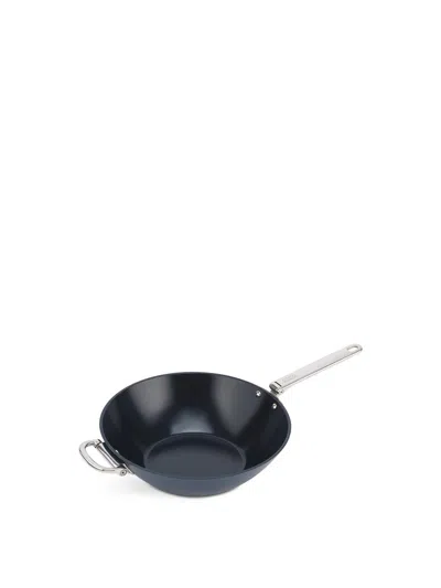 Joseph Joseph Space Non Stick Wok In Midnight Blue