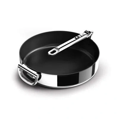 Joseph Joseph Space Steel Non-stick Frying Pan With Folding Handle In Stainless Steel