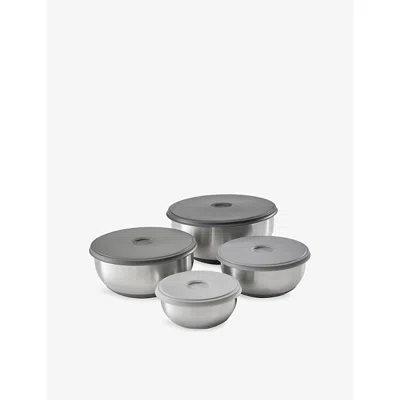 Joseph Joseph Stainless Steel Nest Prepstore Stainless-steel Set-of-four Bowl Set In Silver