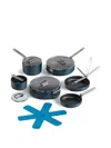 Joseph Joseph Stainless Steel Non-stick Broth Pot In Blue