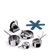 Joseph Joseph Stainless Steel Space 5-piece Cookware Set In Metallic