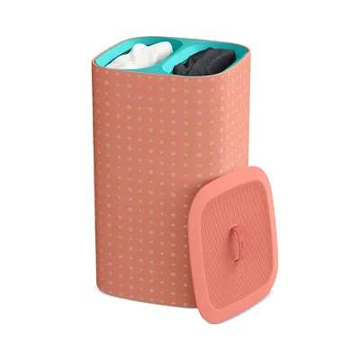 Joseph Joseph Tota Pop 60-litre Laundry Separation Basket In Pink