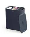 Joseph Joseph Tota Trio 90-litre Easy-empty Laundry Separation Basket In Black